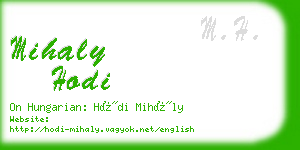mihaly hodi business card